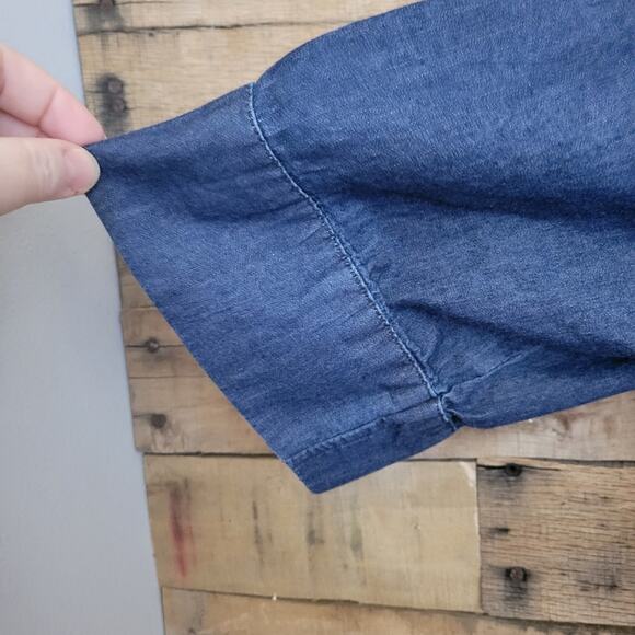 SALE-Millenium women's dark blue jean loose fitting pull over dress size 2x - Picture 6 of 11